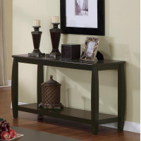 Coaster Furniture 701079 Rectangular Sofa Table with Lower Shelf Espresso